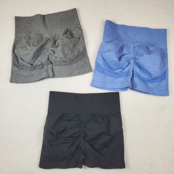 Amazon Butt Scrunch Shorts High Waistband and Moisture-Wicking Fabric Bundle - Picture 16 of 16